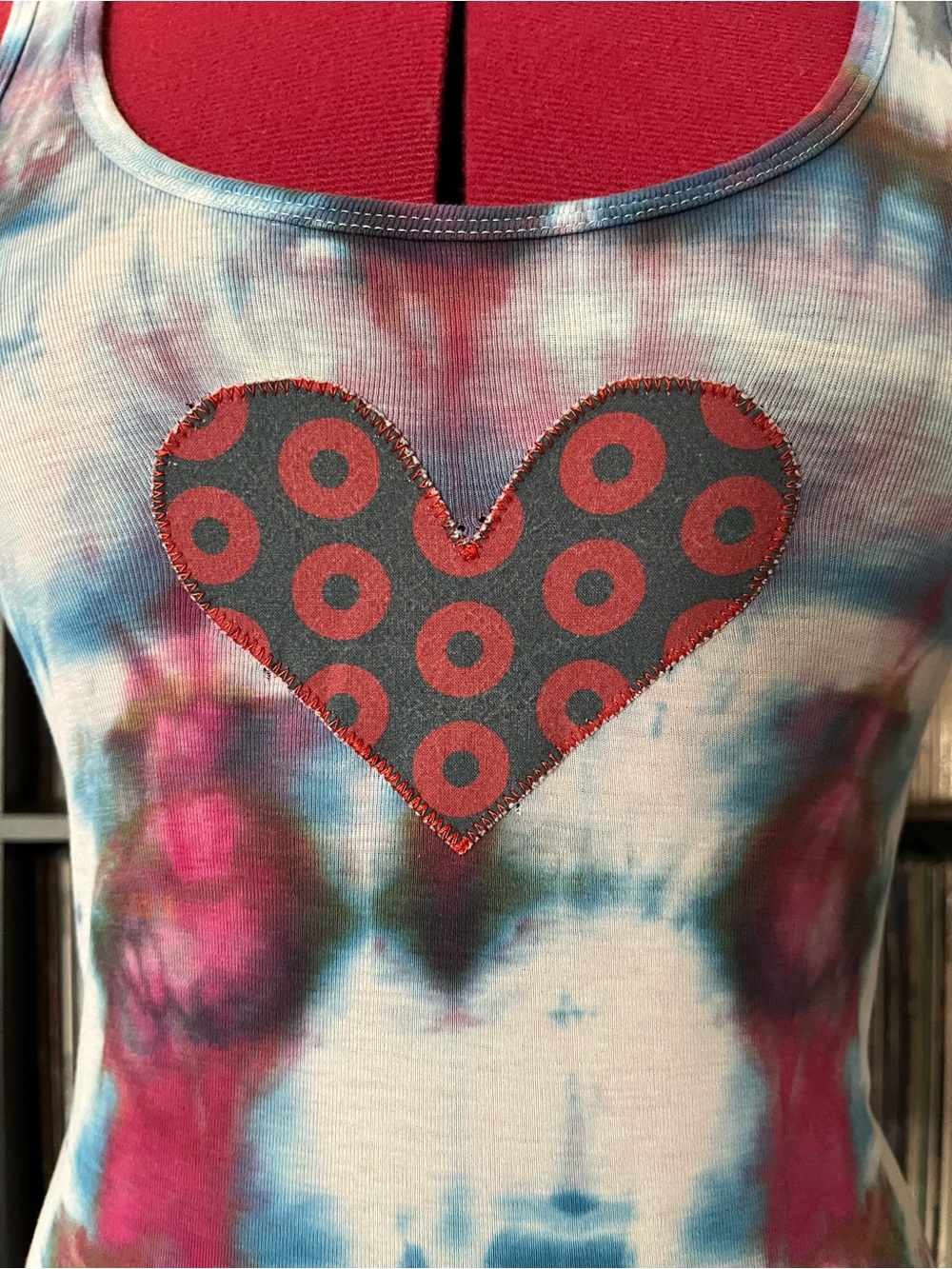 PHISH Tank tops 2 lot Fishman donuts 💙⭕️ linen tie dyed M - Picture 3 of 12
